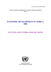 ECONOMIC DEVELOPMENT IN AFRICA, 2006
