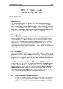 [27.04.01] Offshore Funds Taxation of Income and Gains 1. Offshore Funds