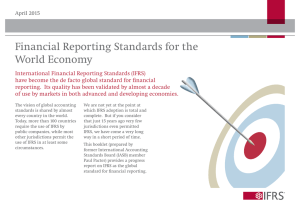 Financial Reporting Standards for the World Economy