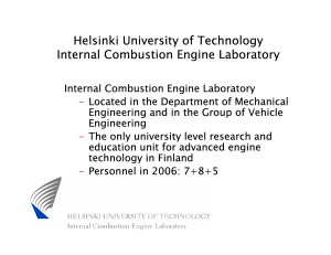 Helsinki University of Technology Internal Combustion Engine Laboratory