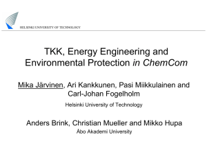 TKK, Energy Engineering and in ChemCom