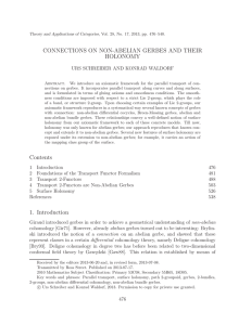 CONNECTIONS ON NON-ABELIAN GERBES AND THEIR HOLONOMY URS SCHREIBER AND KONRAD WALDORF