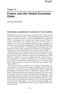 France and the Global Economic Order Proof SOPHIE MEUNIER