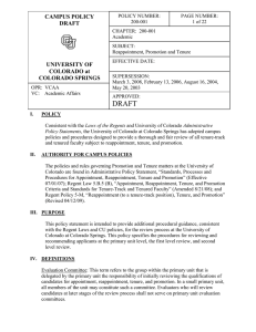 CAMPUS POLICY DRAFT