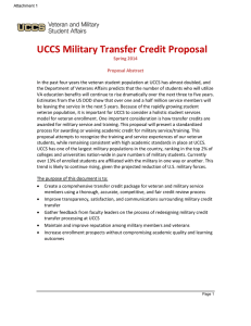 UCCS Military Transfer Credit Proposal