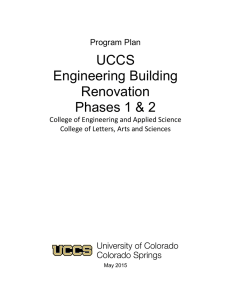 UCCS Engineering Building Renovation Phases 1 &amp; 2