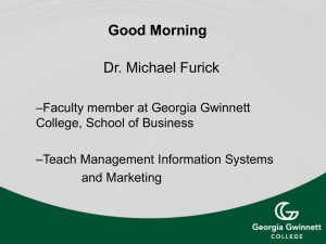 Good Morning Dr. Michael Furick