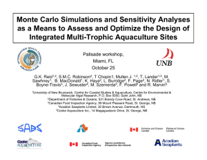Monte Carlo Simulations and Sensitivity Analyses Integrated Multi-Trophic Aquaculture Sites