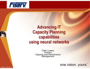 Advancing IT Capacity Planning capabilities using neural networks