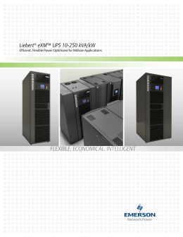 Emerson-liebert nxc 40kva ups user manual