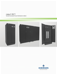 Liebert PPC™ Second Generation Power Distribution Cabinet ®