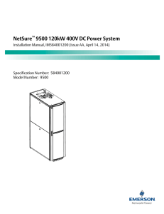 NetSure 9500 120kW 400V DC Power System