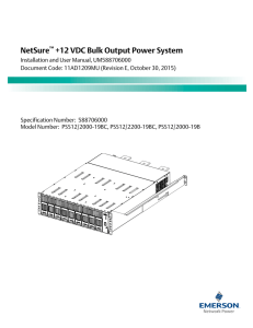 NetSure +12 VDC Bulk Output Power System