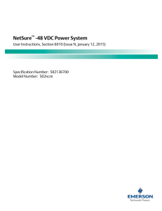 NetSure -48 VDC Power System