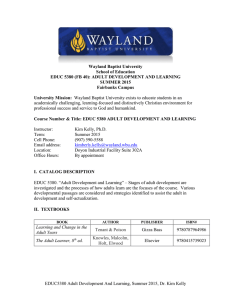 Wayland Baptist University School of Education