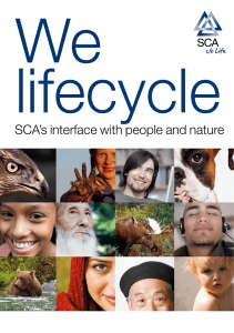 We lifecycle SCA’s interface with people and nature