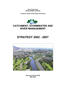 STRATEGY 2002 - 2007 CATCHMENT, STORMWATER AND RIVER MANAGEMENT Second and Final Draft