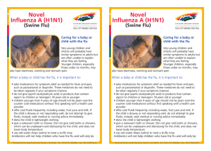 Novel Influenza A (H1N1) (Swine Flu) Caring for a baby or