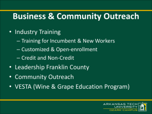 Business &amp; Community Outreach