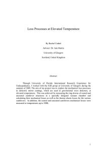 Loss Processes at Elevated Temperature