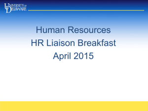 Human Resources HR Liaison Breakfast April 2015