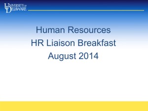 Human Resources HR Liaison Breakfast August 2014