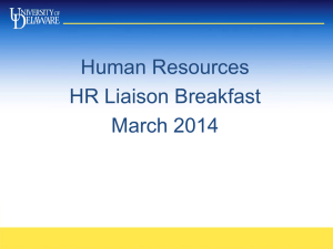 Human Resources HR Liaison Breakfast March 2014