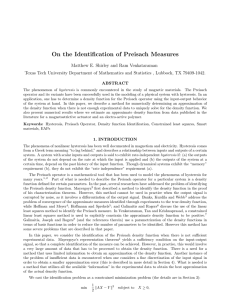 On the Identification of Preisach Measures