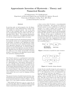 Approximate Inversion of Hysteresis : Theory and Numerical Results