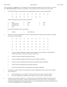 Math 3342-001 Exam I Make-Up July 14, 2004 separate