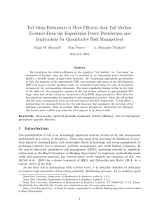 Tail Mean Estimation is More Efficient than Tail Median: