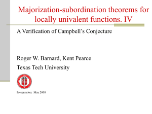 Majorization-subordination theorems for locally univalent functions. IV A Verification of Campbell’s Conjecture
