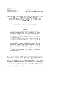 FINITE JET DETERMINATION OF LOCAL ANALYTIC CR AUTOMORPHISMS AND THEIR