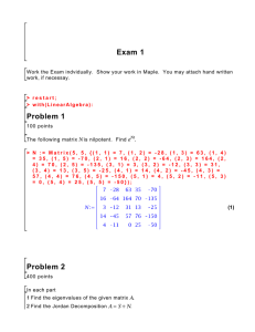 Exam 1 Problem 1