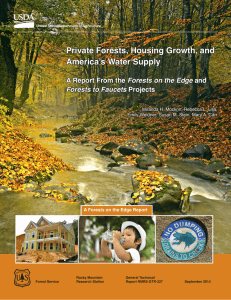 Private Forests, Housing Growth, and America&rsquo;s Water Supply Forests on the Edge