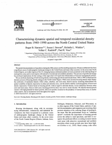 Characterizing dynamic spatial and temporal residential density