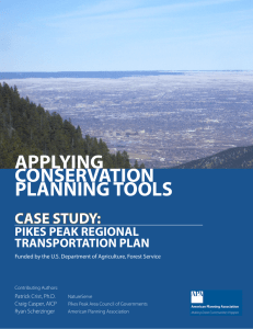 PLANNING TOOLS APPLYING CONSERVATION