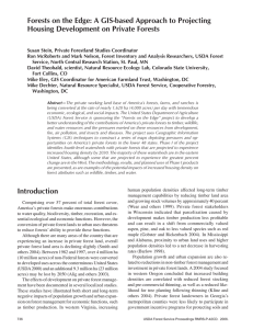 Forests on the Edge: A GIS-based Approach to Projecting