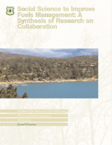 Social Science to Improve Fuels Management: A Synthesis of Research on Collaboration