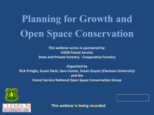 Planning for Growth and Open Space Conservation