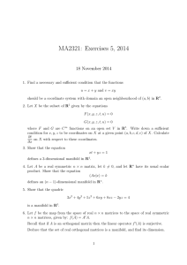 MA2321: Exercises 5, 2014 18 November 2014