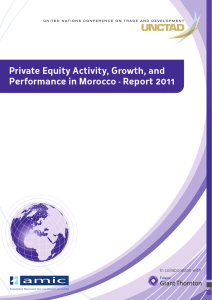 Private Equity Activity, Growth, and Performance in Morocco - Report 2011