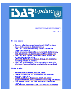 UNCTAD/WEB/DIAE/ED/2011/2 July  2011 In this issue: