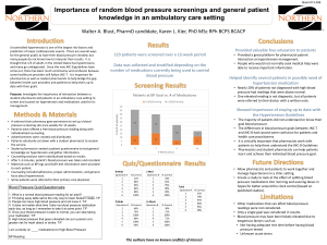 Importance of random blood pressure screenings and general patient