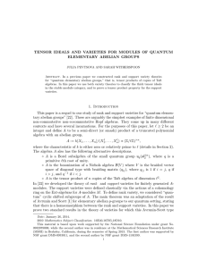 TENSOR IDEALS AND VARIETIES FOR MODULES OF QUANTUM ELEMENTARY ABELIAN GROUPS