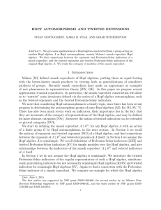 HOPF AUTOMORPHISMS AND TWISTED EXTENSIONS