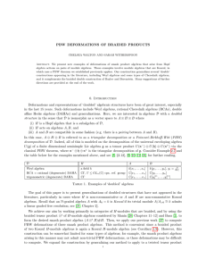 PBW DEFORMATIONS OF BRAIDED PRODUCTS