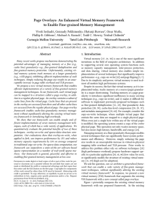 Page Overlays: An Enhanced Virtual Memory Framework