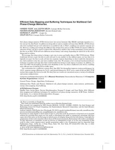 Efficient Data Mapping and Buffering Techniques for Multilevel Cell Phase-Change Memories