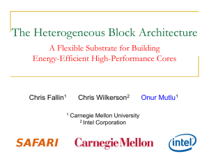 The Heterogeneous Block Architecture A Flexible Substrate for Building Energy-Efficient High-Performance Cores